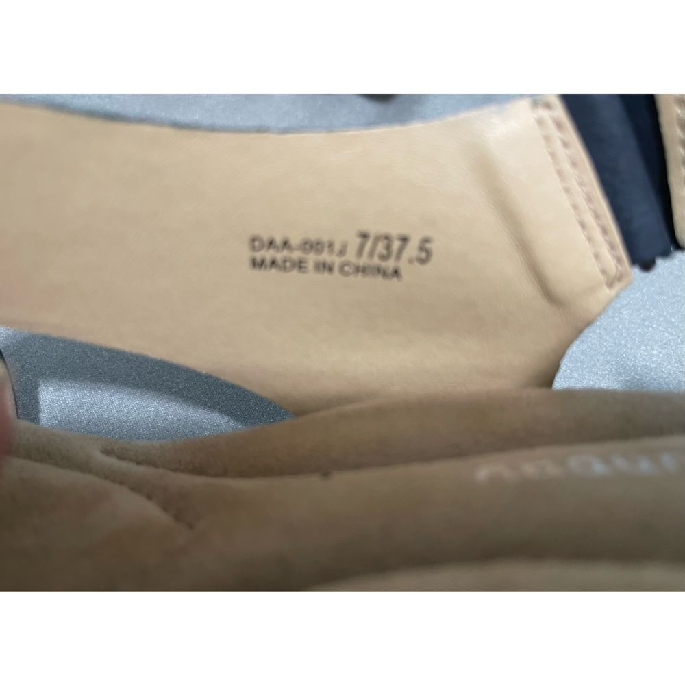 CL by Laundry Navy Blue Espadrille Wedge Sandals - Picture 9 of 9